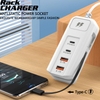 Ổ Điện USB Sạc Nhanh Điện Thoại 66W 5 Trong 1 Thông Minh USB Và TypeC 2024