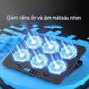 Đế Tản Nhiệt Laptop 6 Quạt LED Xanh - Quạt Làm Mát Máy Tính - Giá Đỡ Chống Nóng