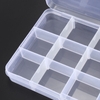 Hộp Nhựa 15 Ngăn Đựng Linh Kiện Đựng Thuốc Trang Sức Nhựa ABS