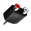Đầu Jack RCA Chuyển Đổi Audio 3.5mm Ra AV Chuyển Đổi Âm Thanh Một Sang Hai Mạ Vàng
