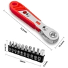 Tua Vít Ratchet 2 Chiều Tiến Lùi Bằng Bánh Răng 11 Chi Tiết Dài 11cm Nặng 180g