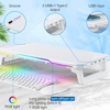 Giá Kệ Màn Hình Máy Tính BT109 Led RGB Nặng 1300G Kích Thước 85x235x500MM