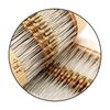 Trở Cắm 1/4W 5% 200K → 2M2 Ohm (50 Con/Túi)