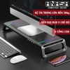 Kệ Để Màn Hình Máy Tính Laptop T1 Cao Cấp Kiểu Dáng Hiện Đại Trang Bị 4 Cổng USB Đèn Led