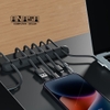 Thanh Kẹp Silicon Cố Định Dây Cáp Sạc, Tai Nghe, Dây Cáp Phụ Kiện Máy Tính Gọn Gàng
