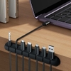 Thanh Kẹp Silicon Cố Định Dây Cáp Sạc, Tai Nghe, Dây Cáp Phụ Kiện Máy Tính Gọn Gàng