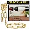 Giá Đựng Rượu Vang Dây Xích Đồng Thau 17x19x29CM 500G
