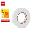 Băng Dính Xốp 2 Mặt Trắng Deli 30412EVA 24MM Dài 4.5M