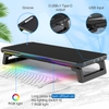 Giá Kệ Màn Hình Máy Tính BT109 Led RGB Nặng 1300G Kích Thước 85x235x500MM