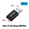 Đầu Chuyển Đổi Type-C Các Loại Hỗ Trợ Sạc Và Truyền Dữ Liệu 3.1