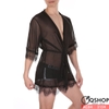 Áo choàng nam lưới ren ngắn sexy gợi cảm AC84