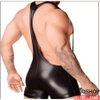 Áo liền quần dạng boxer nam giả da QL247