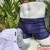 Quần đùi nam mặc ngủ mặc nhà thun lưới thoáng mát QC198