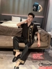 Bộ đồ ngủ Pijama cặp đôi lụa luxury mềm mịn sang trọng tay ngắn quần dài QM0003
