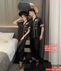 Bộ đồ ngủ Pijama cặp đôi lụa luxury mềm mịn sang trọng tay ngắn quần dài QM0003