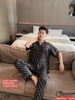 Bộ đồ ngủ Pijama cặp đôi lụa luxury mềm mịn sang trọng tay ngắn quần dài QM0005