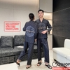 Bộ đồ ngủ pijama cặp đôi lụa luxury cao cấp quần dài tay dài sang trọng QM0023