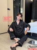 Bộ đồ ngủ Pijama nam lụa luxury mềm mịn sang trọng tay dài quần dài QM0025