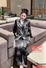 Bộ đồ ngủ Pijama cặp đôi quần có túi lụa luxury mềm mịn sang trọng tay dài quần dài, có túi quần QM0026