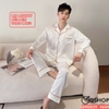 Bộ đồ ngủ Pijama nam lụa luxury mềm mịn sang trọng tay dài quần dài QM0039