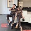 Bộ đồ ngủ pijama cặp đôi lụa luxury cao cấp quần dài tay ngắn sang trọng QM0043