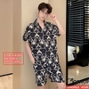 Bộ đồ ngủ Pijama nam lụa luxury mềm mịn sang trọng tay ngắn quần ngắn có túi quần QM0063