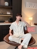 QM0069 - Bộ đồ ngủ Pijama nam lụa tay ngắn quần dài
