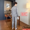 Bộ đồ ngủ Pijama nam lụa luxury mềm mịn sang trọng tay dài quần dài QM0087