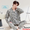 QM0099 - Bộ đồ ngủ pijama nam thun
