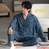 [FORM NHỎ] QM0123 - Bộ đồ ngủ pijama nam lụa satin mềm