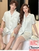 QM0131 - Bộ đồ ngủ pijama cặp đôi lụa mềm mịn quần ngắn