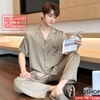 QM0170 - Bộ đồ ngủ pijama nam lụa cao cấp tay ngắn quần dài