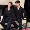 QM0178 - Bộ đồ ngủ pijama cặp đôi lụa mềm mịn tay dài