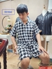 [Sale tại web 30%] Bộ đồ pijama nam quần ngắn tay ngắn vải tole nhẹ mát QM429