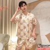 [Sale tại web 50%] Bộ đồ pijama nam ngắn tay mẫu mới QM498
