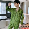 [Sale tại web 40%] Bộ đồ pijama nam tay dài lụa satin mềm QM510