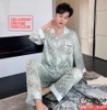 [Sale tại web 30%] Bộ pijama nam tay dài lụa luxury cao cấp mặc nhà mặc ngủ thoải mái QM774