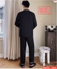 [Sale tại web 30%] Bộ đồ pijama nam tay dài lụa luxury cao cấp mặc nhà mặc ngủ thoải mái QM781