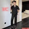 [Sale tại web] Bộ pijama nam tay ngắn quần dài lụa Luxury cao cấp mặc nhà mặc ngủ thoải mái QM840