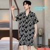[Sale tại web 30%] Bộ đồ pijama nam quần ngắn tay ngắn lụa satin mềm mặc ngủ mặc nhà thoải mái QM884