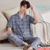 Bộ đồ pijama nam thun cotton quần dài tay ngắn thoải mái QM928