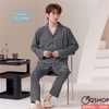 Bộ đồ ngủ Pijama nam tay dài quần dài thun co giãn thoải mái QM956