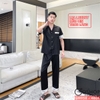 Bộ đồ ngủ Pijama nam lụa luxury mềm mịn sang trọng tay ngắn quần dài QM958
