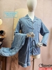 [Form nhỏ] Bộ đồ ngủ Pijama nam thun co giản trung niên tay dài quần dài QM995