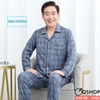 Bộ đồ ngủ Pijama nam thun cotton quần dài tay dài mặc nhà mặc ngủ thoải mái QM998