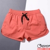 Quần short nam đi biển màu trơn Desmiit cao cấp QS627