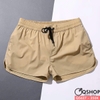 Quần short nam đi biển màu trơn Desmiit cao cấp QS627