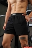 Quần short gym thể thao nam trơn đơn giản QS643