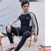 QT624 - Bộ đồ bơi nam quần đùi tay dài
