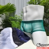 Quần lót boxer nam thun lưới xuyên thấu gợi cảm thoáng mát QX839